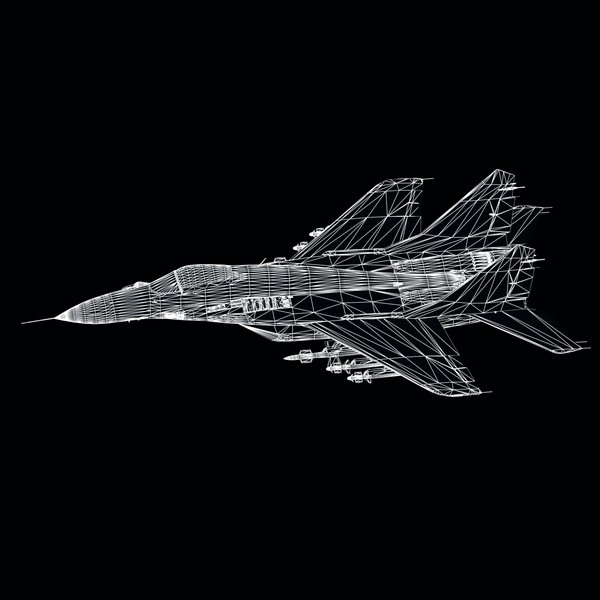 russian jet fighter 3d 3ds - Mig29C Fulcrum by mach 3 graphics